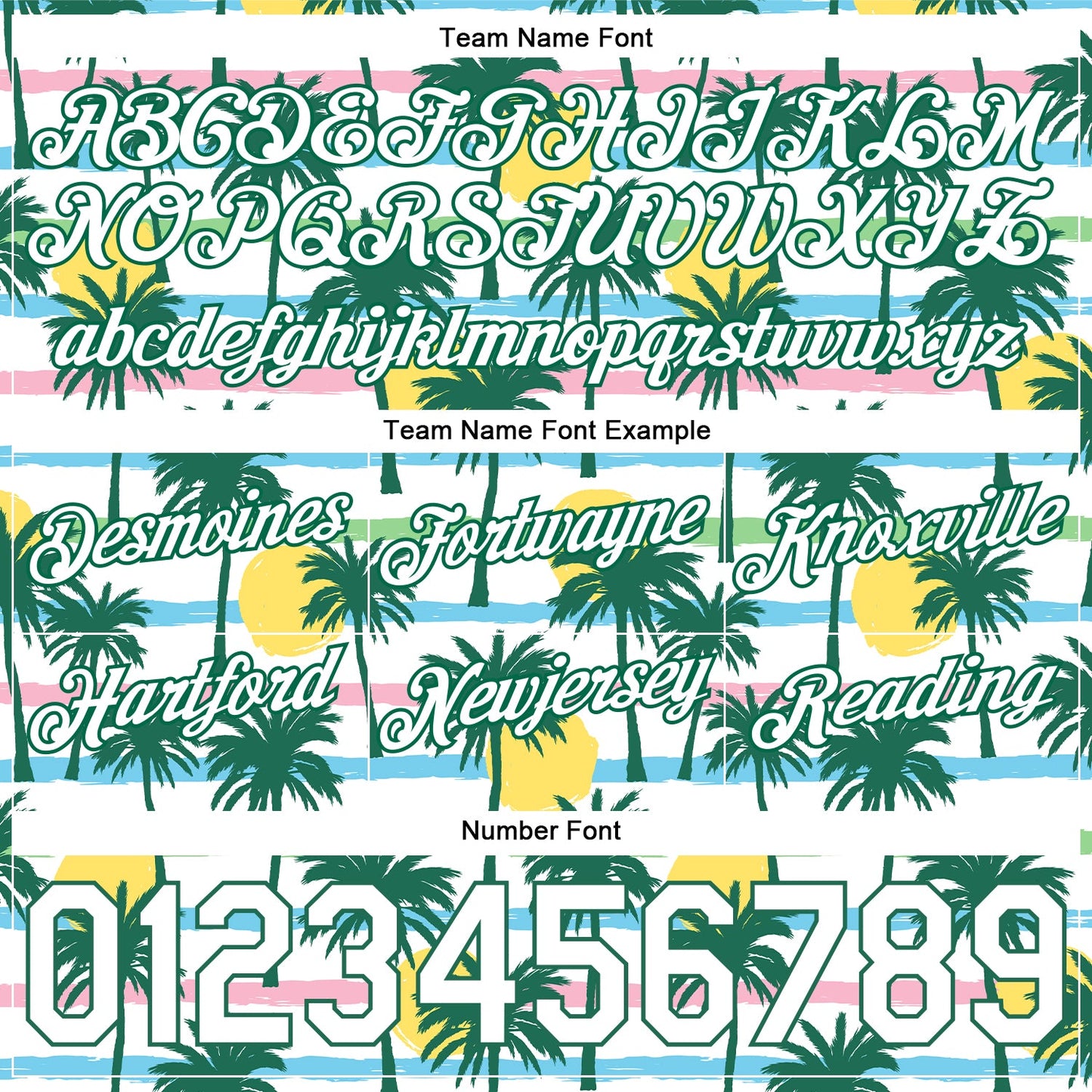 Custom White White-Kelly Green 3D Pattern Design Palm Trees Authentic Basketball Shorts view 3