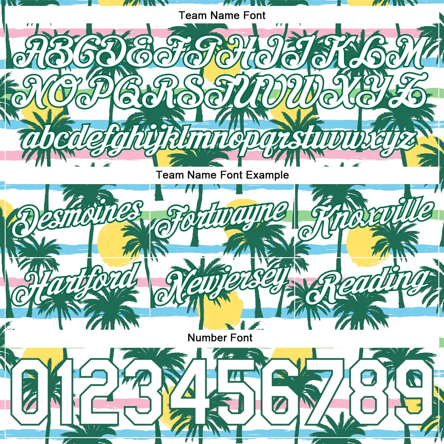 Custom White White-Kelly Green 3D Pattern Design Palm Trees Authentic Basketball Shorts view 3