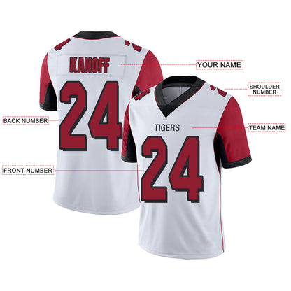 Custom A.Falcons Team Player or Personalized Design Your Own Name for Men's Women's Youth Jerseys Red Football Jerseys view 4